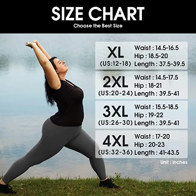 1 Pack Navy Blue Plus Size Leggings with Pockets for Women