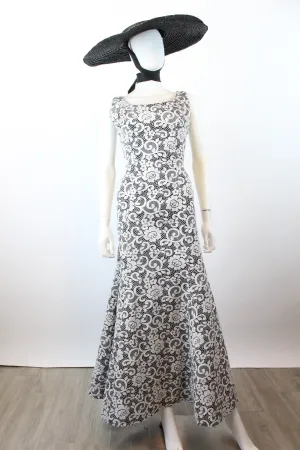 1960s SAKS FIFTH AVENUE mermaid gown dress medium | new spring summer