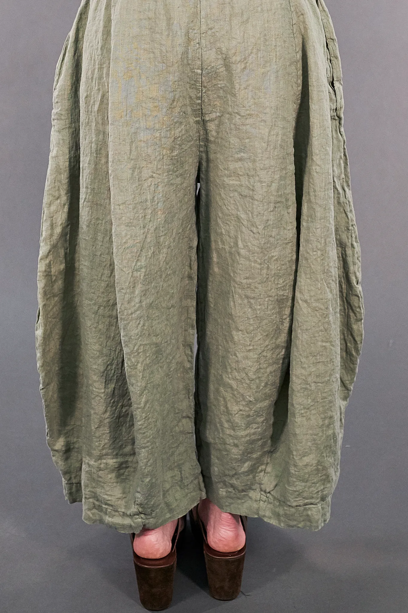 3187 3D Linen Crop Lichen-U