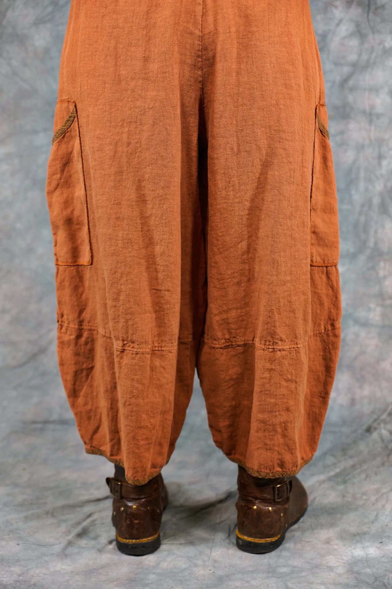 3339 Linen Stitch Pant Ochre-U