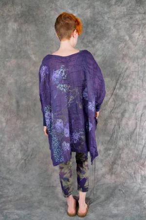 5253 Crinkle Cardi Purple-P