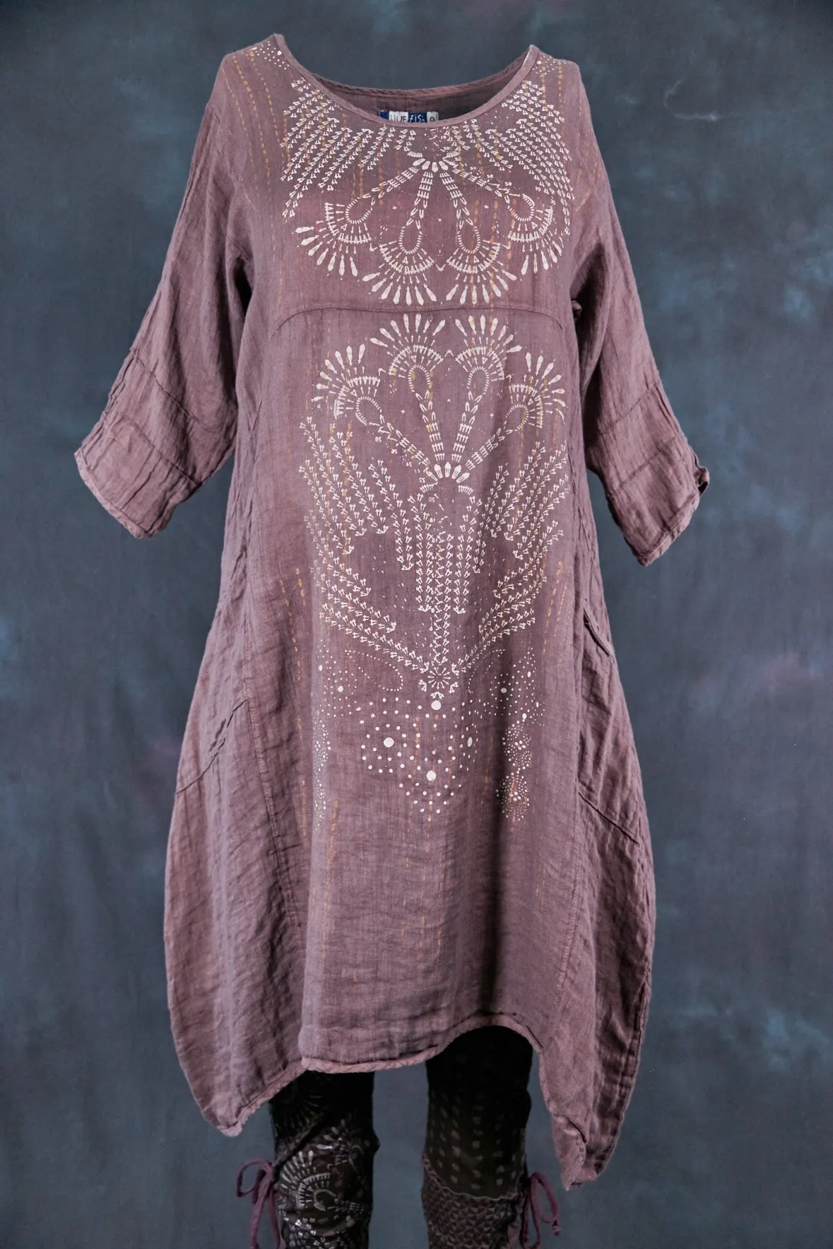 7114 Wave Dress Flint-Stitches