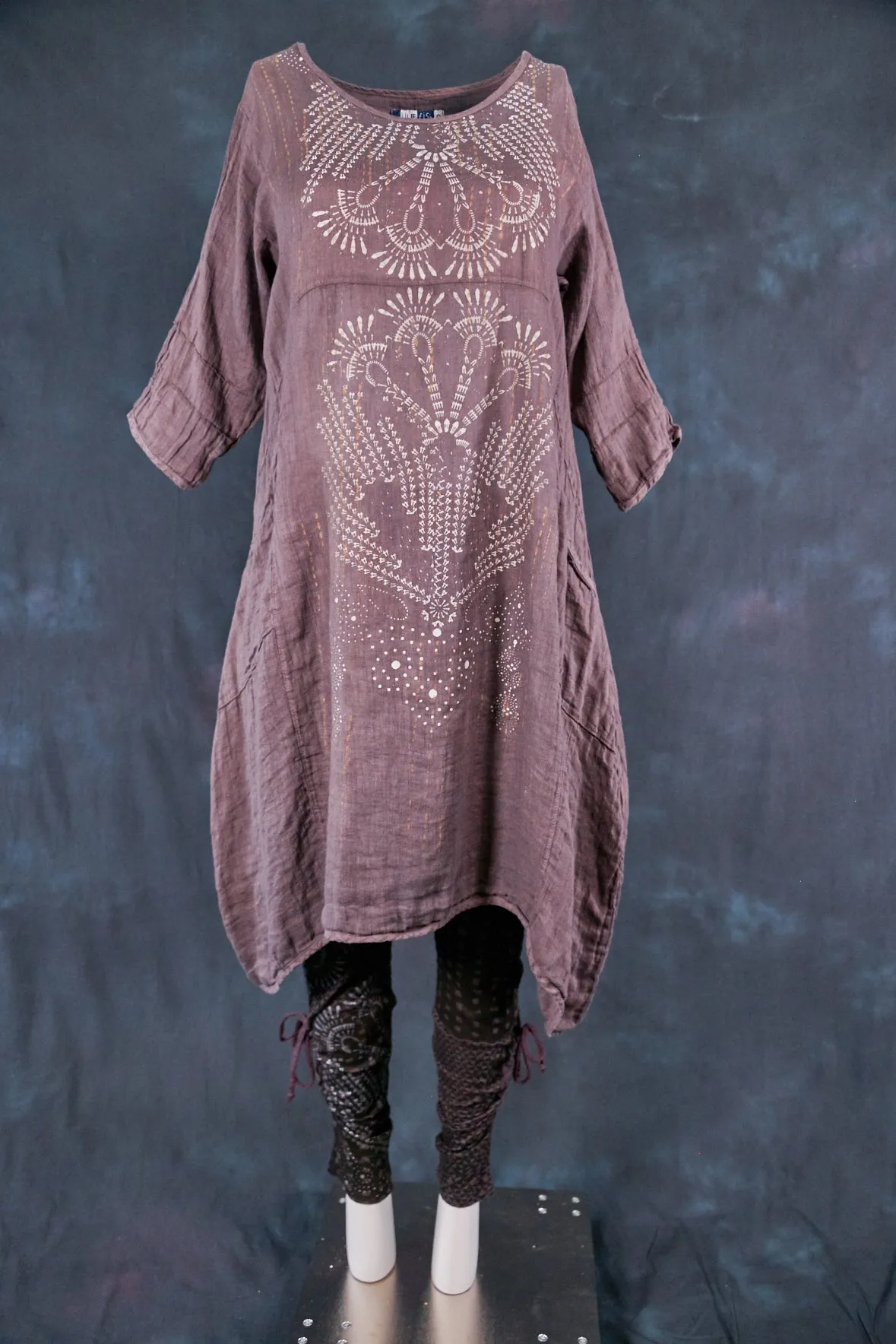 7114 Wave Dress Flint-Stitches