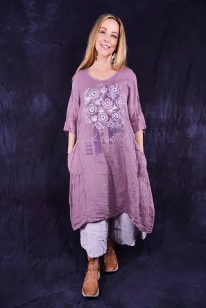 7114 Wave Dress Tulsi Rose #2-P