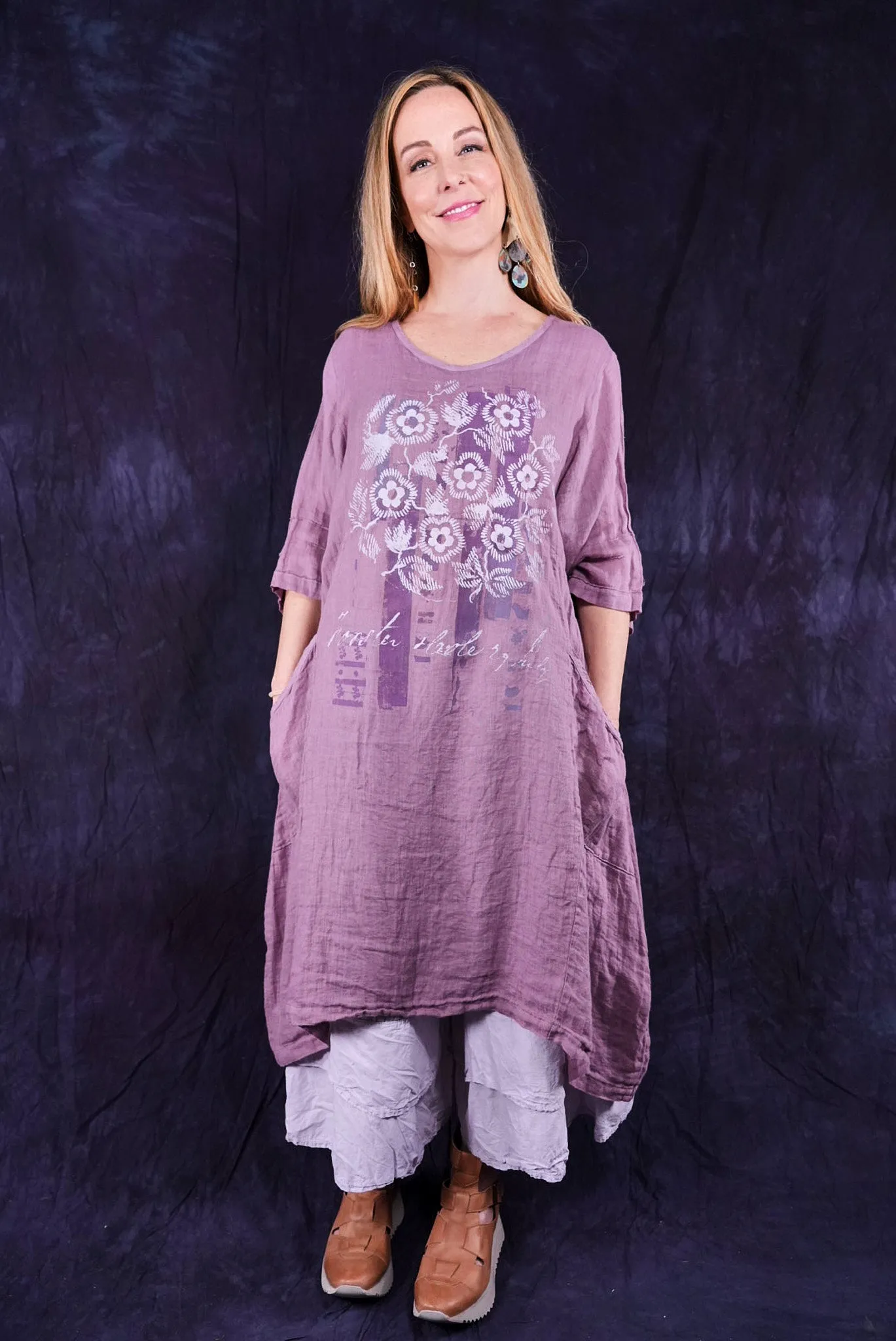 7114 Wave Dress Tulsi Rose #2-P