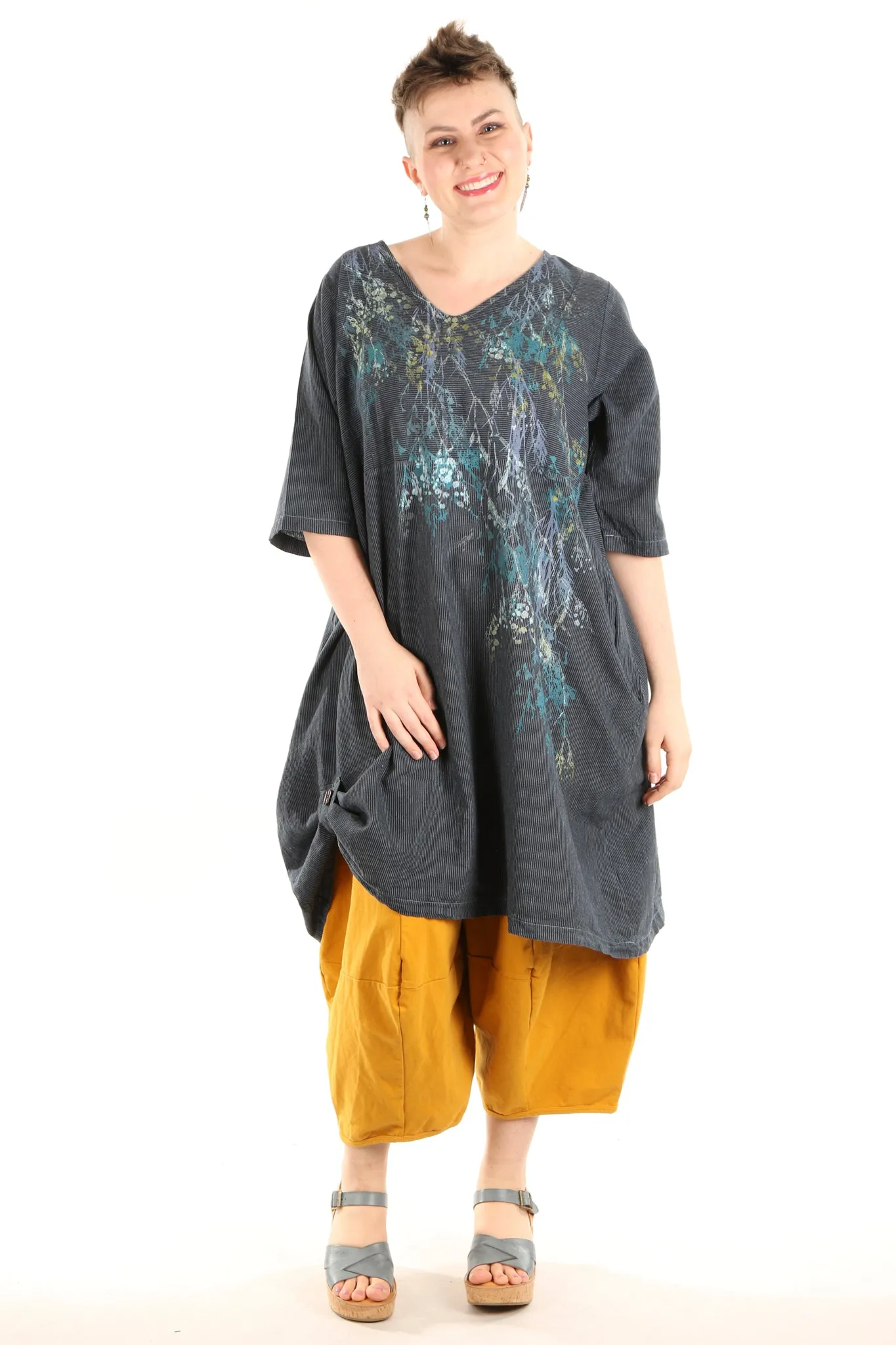 7213 Lucky Striped Dress Kingfisher/Indigo-P