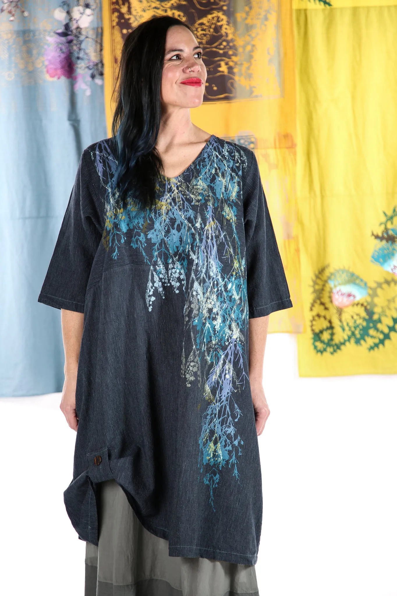 7213 Lucky Striped Dress Kingfisher/Indigo-P