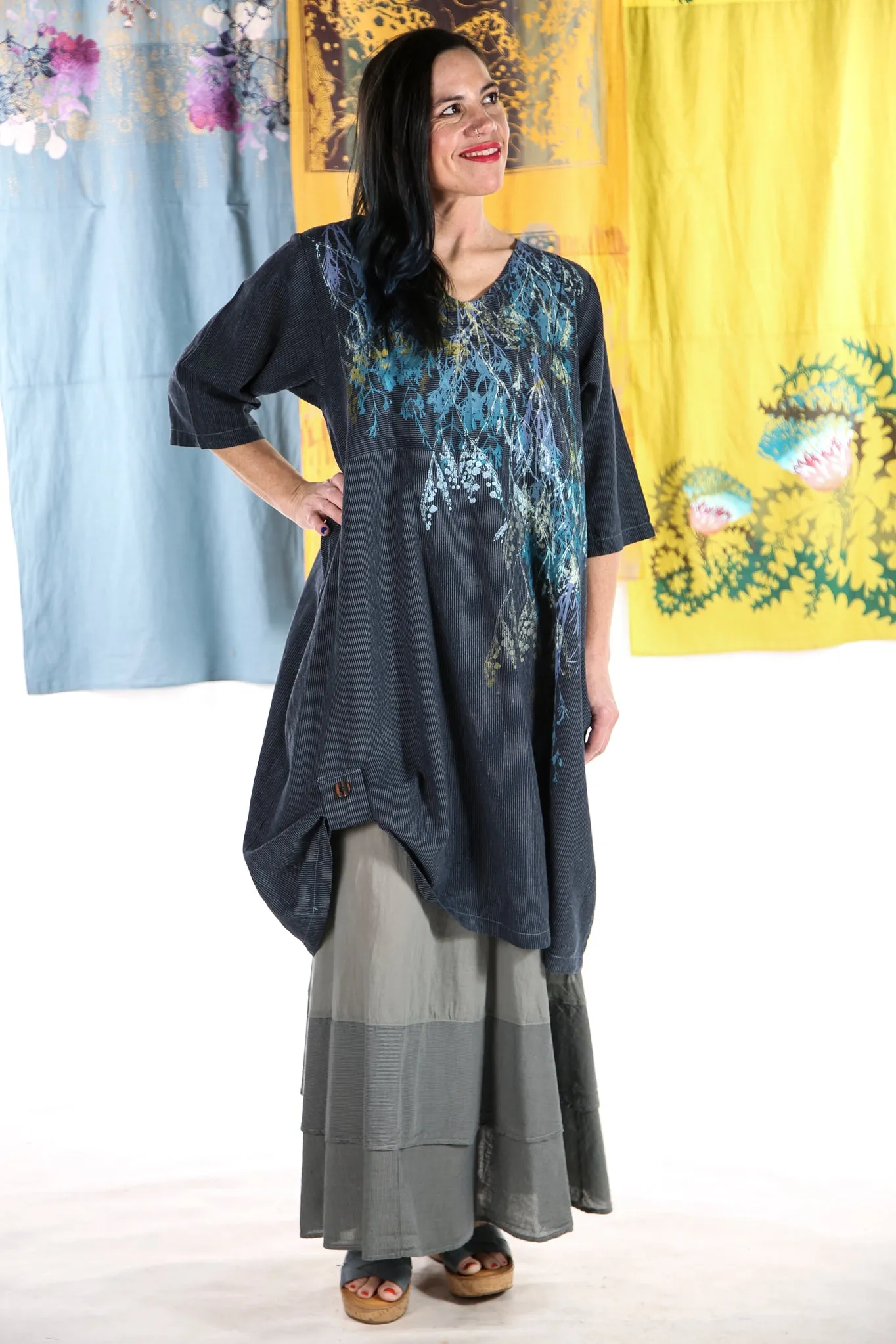 7213 Lucky Striped Dress Kingfisher/Indigo-P