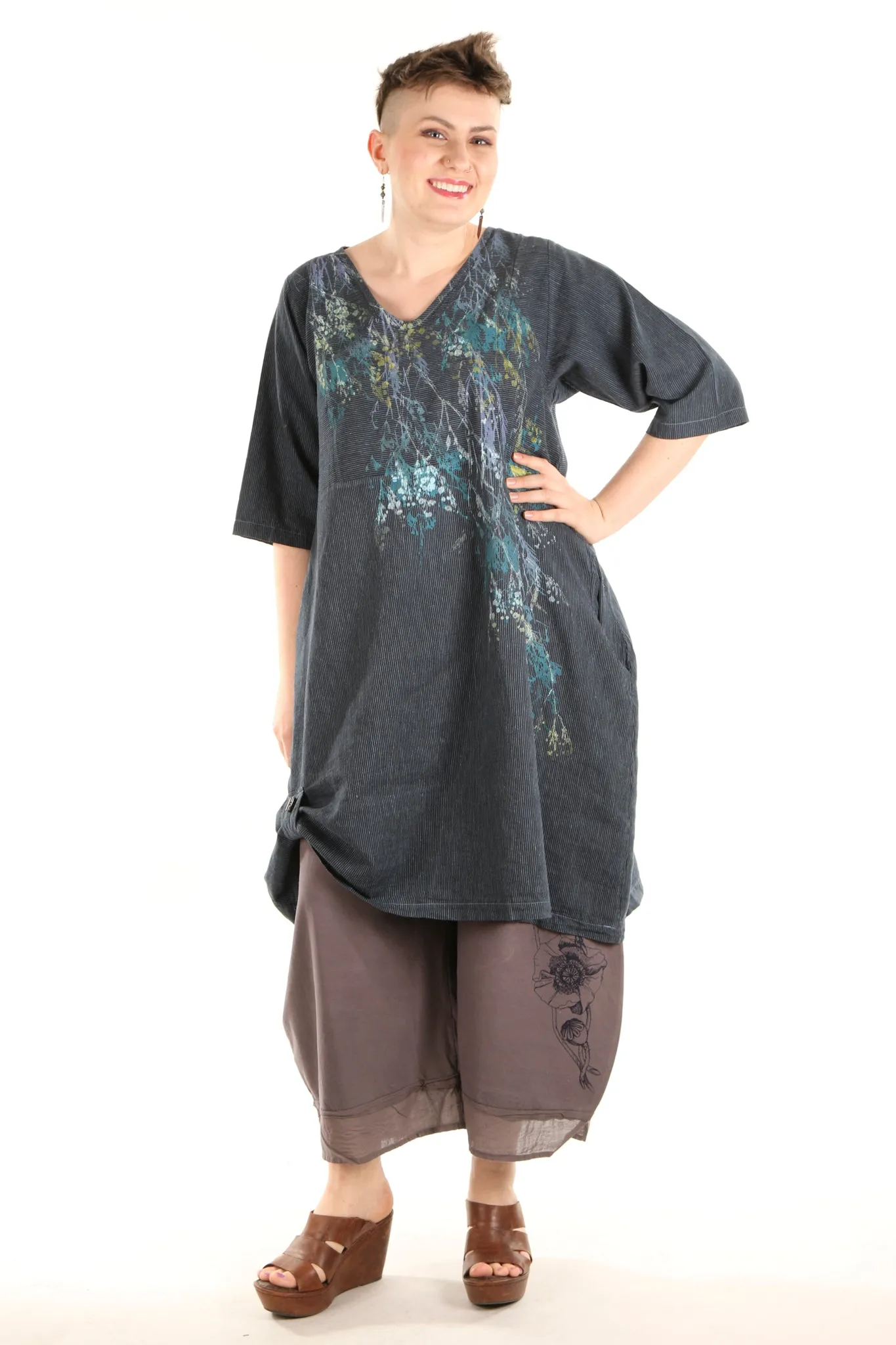 7213 Lucky Striped Dress Kingfisher/Indigo-P