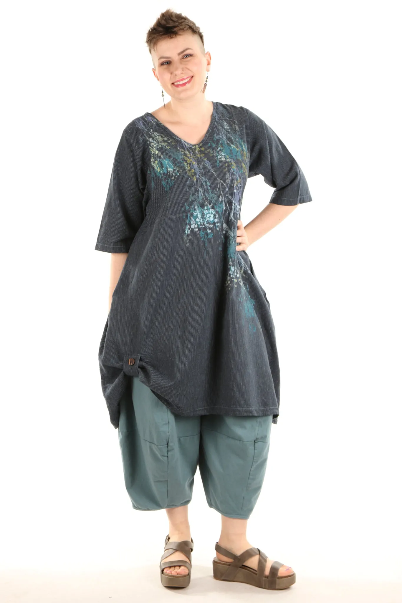 7213 Lucky Striped Dress Kingfisher/Indigo-P