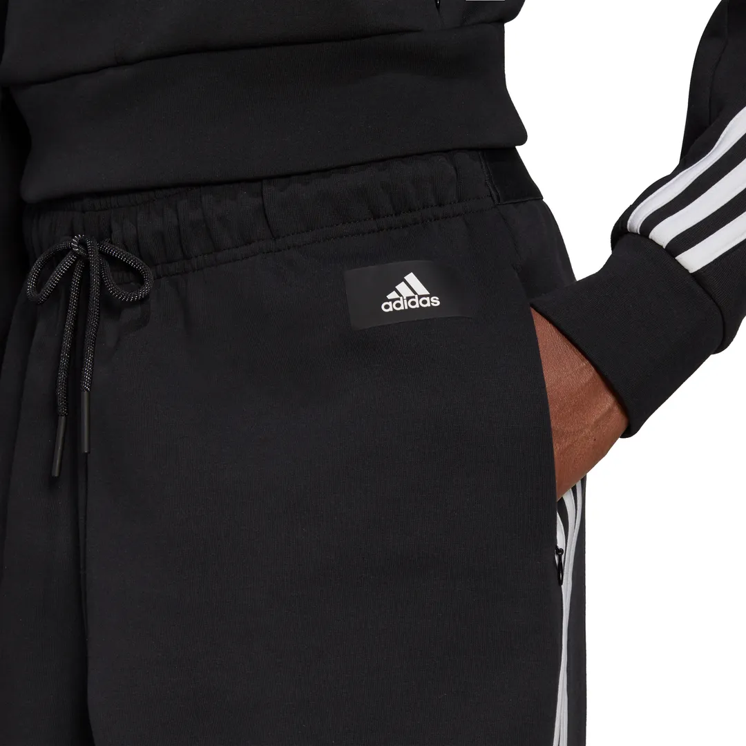 adidas Sportswear Z.N.E Wrapped 3 Stripe 7/8 Pants (Black/White)