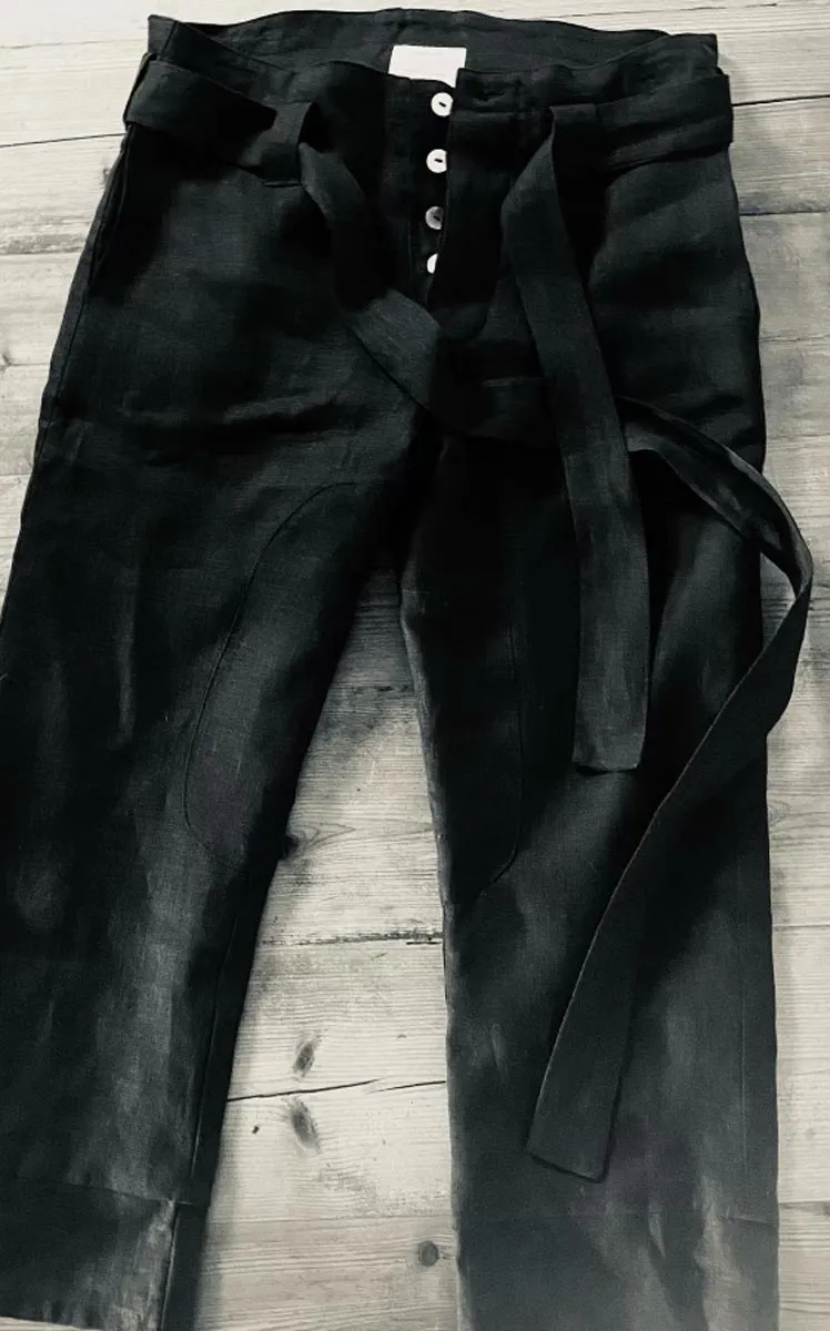 Alameda Pant in Ink Linen