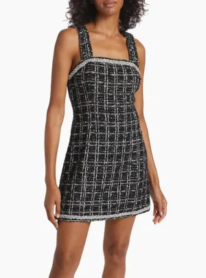 Alice   Olivia
Liran Embellished Tweed Shift Minidress