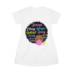 All Over Print T-Shirt Dress