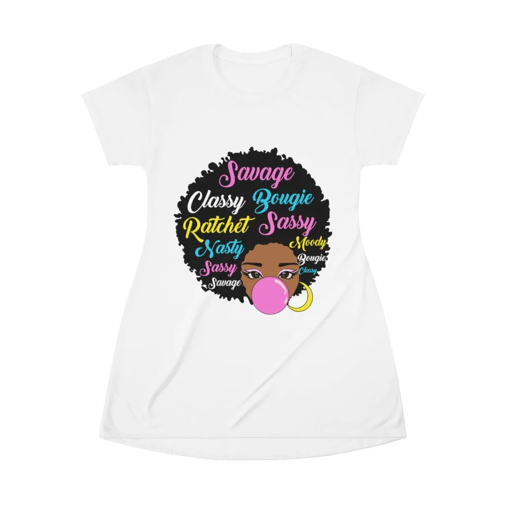 All Over Print T-Shirt Dress