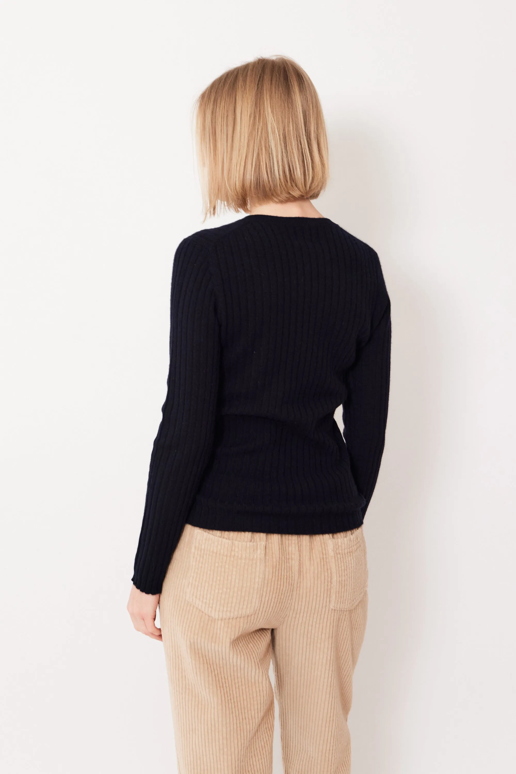 Allude Ribbed Cashmere True Joy Sweater