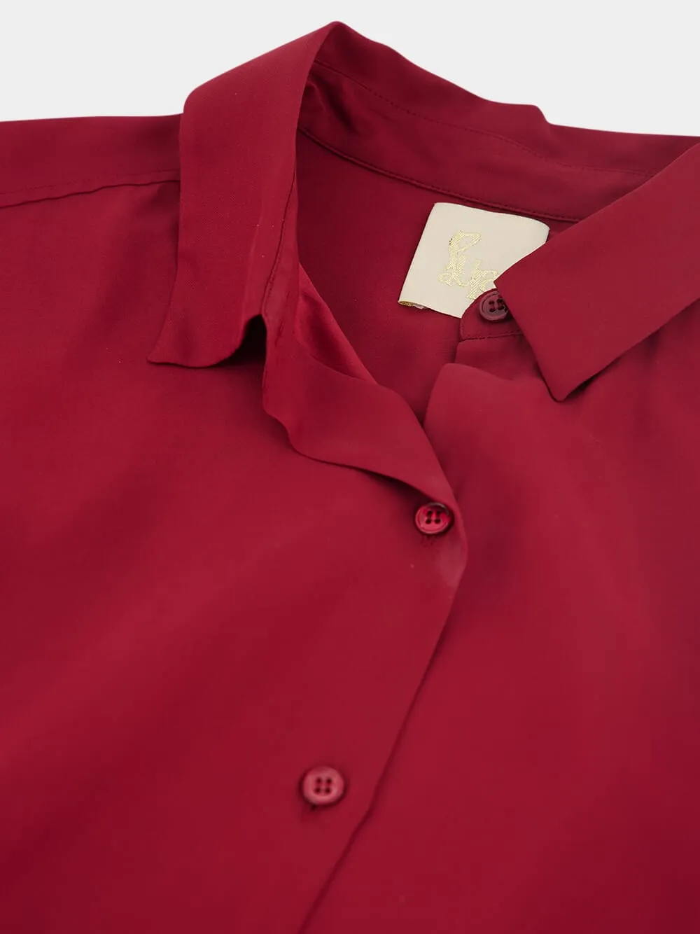 Ametista Bordeaux Silk Shirt