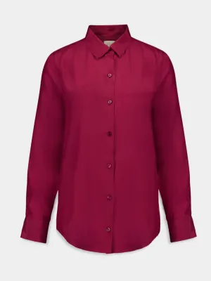 Ametista Bordeaux Silk Shirt