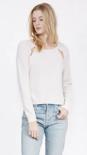 Amy Cut-Out Raglan Cashmere Sweater