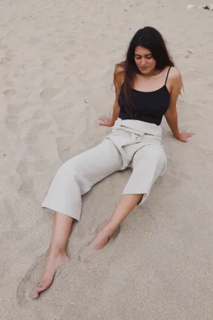 Ana Linen Pants in Dolomite Beige | Unisex
