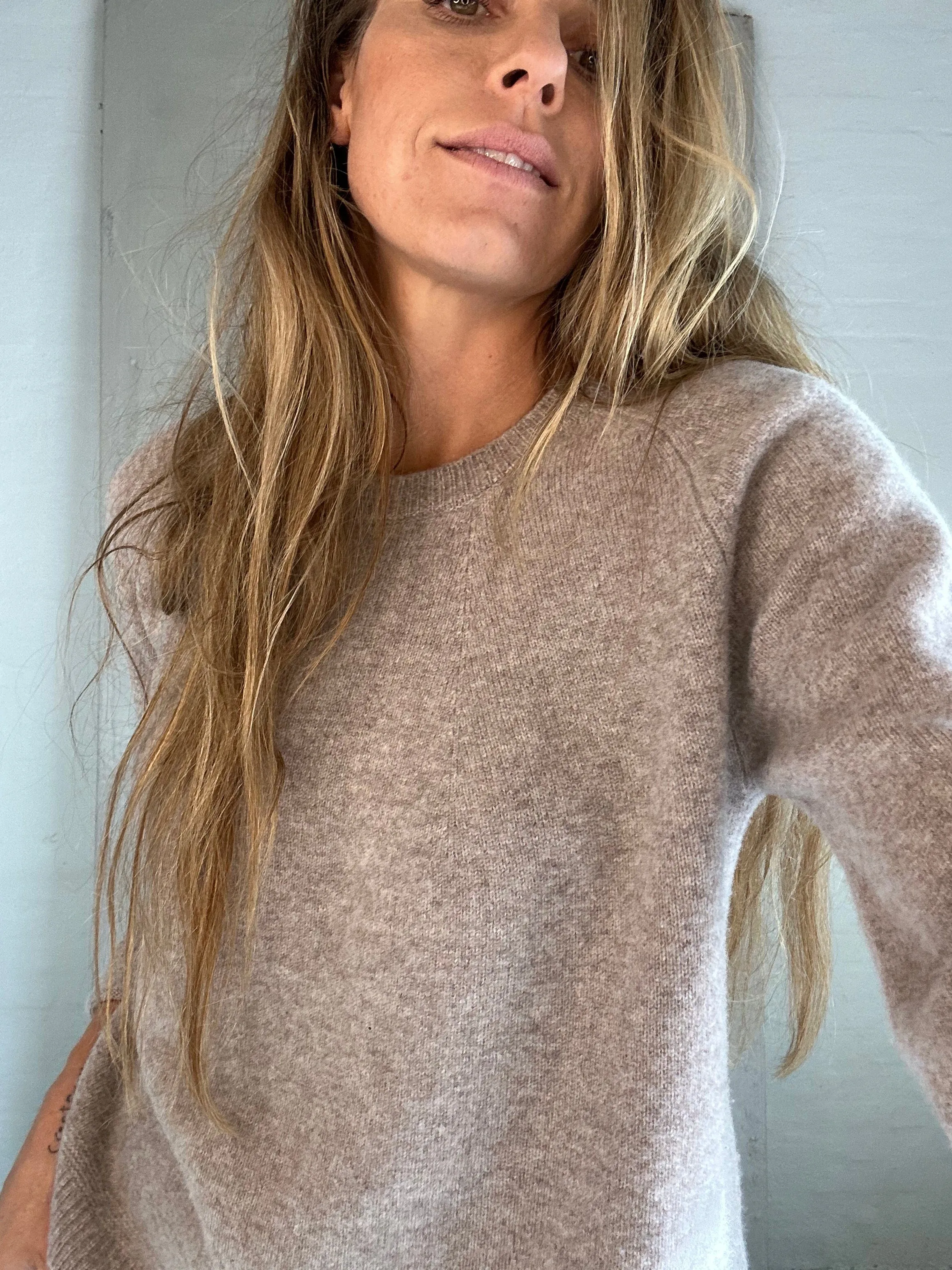 Andcopenhagen - Oversize Cashmere blouse Mocca - 100% cashmere knit - Eleni