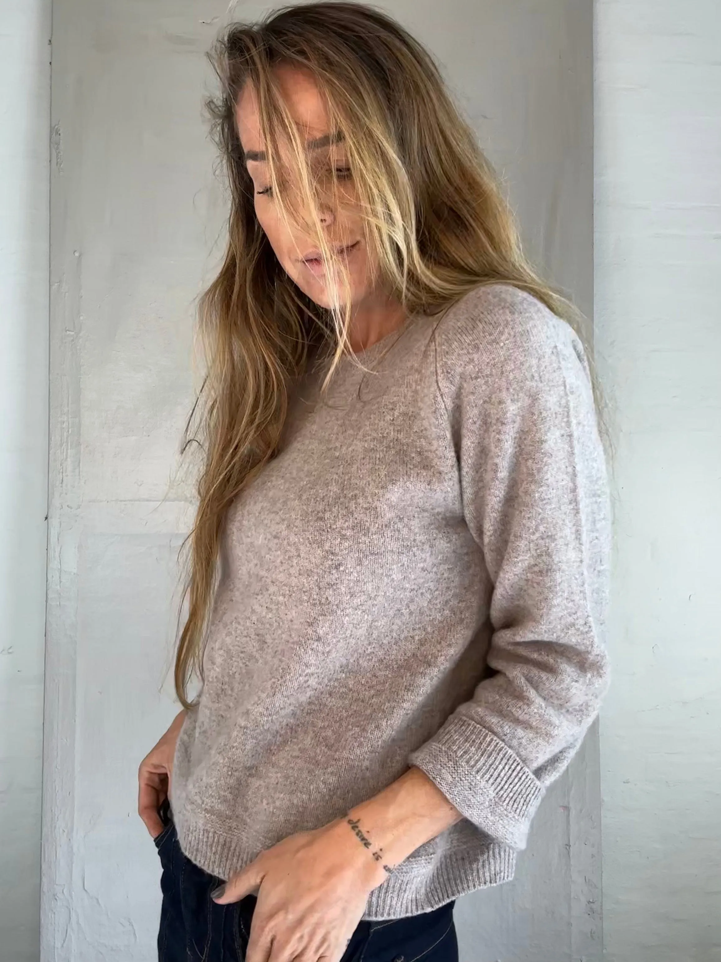 Andcopenhagen - Oversize Cashmere blouse Mocca - 100% cashmere knit - Eleni