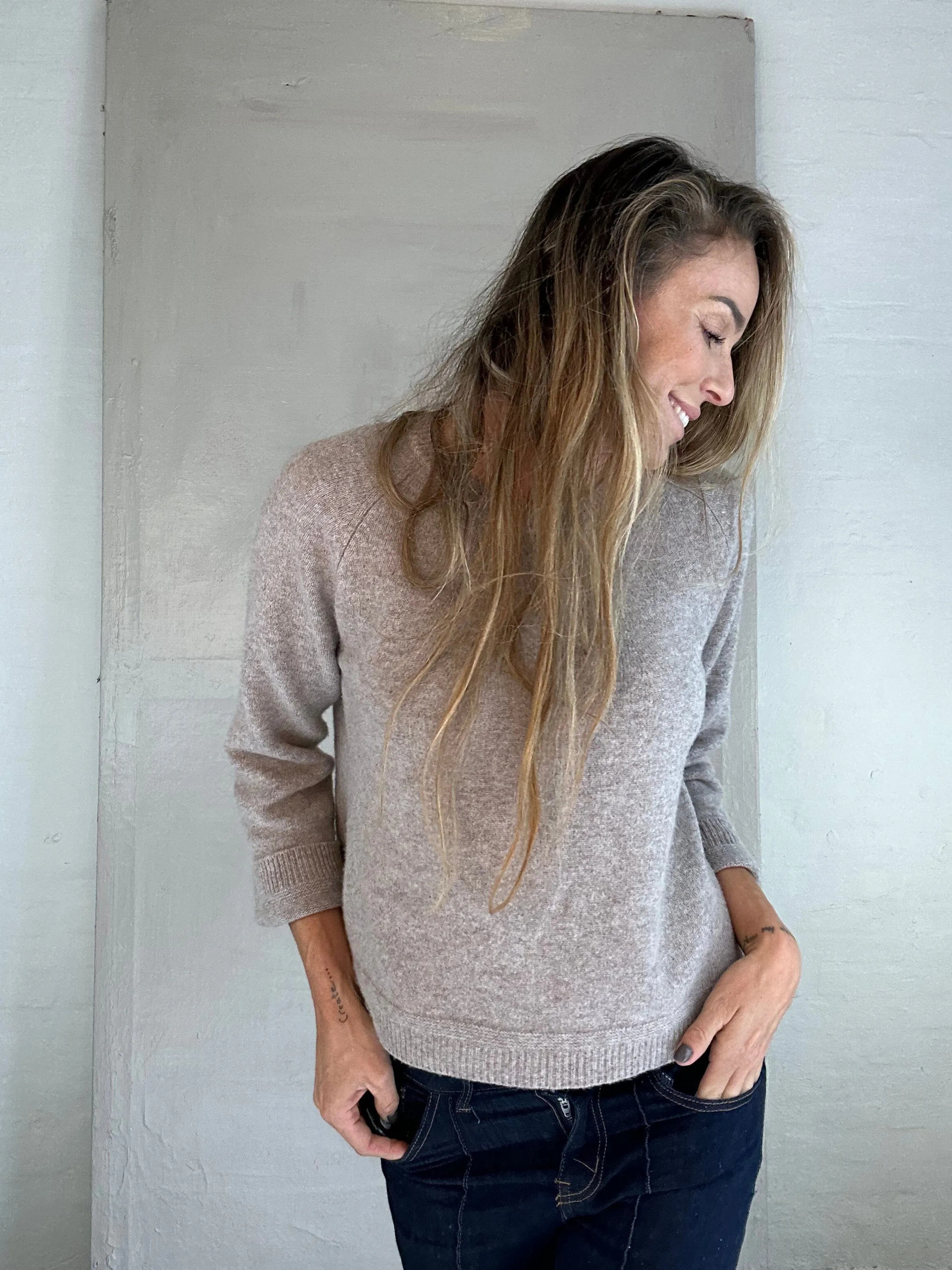 Andcopenhagen - Oversize Cashmere blouse Mocca - 100% cashmere knit - Eleni