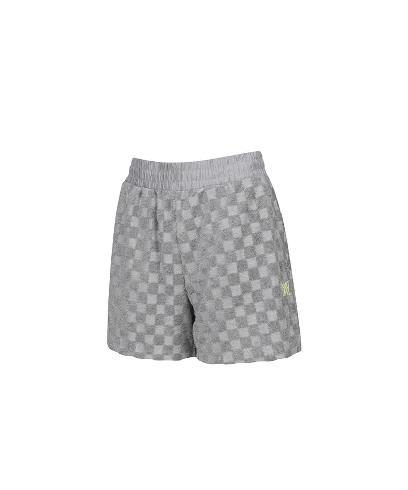 ANEW Golf Women's Terry Check Board Half Pants - Gray