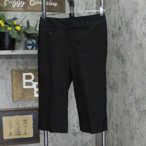 Ann Taylor Womens Cropped Dress Pants 1666f244b1e99c Black 2