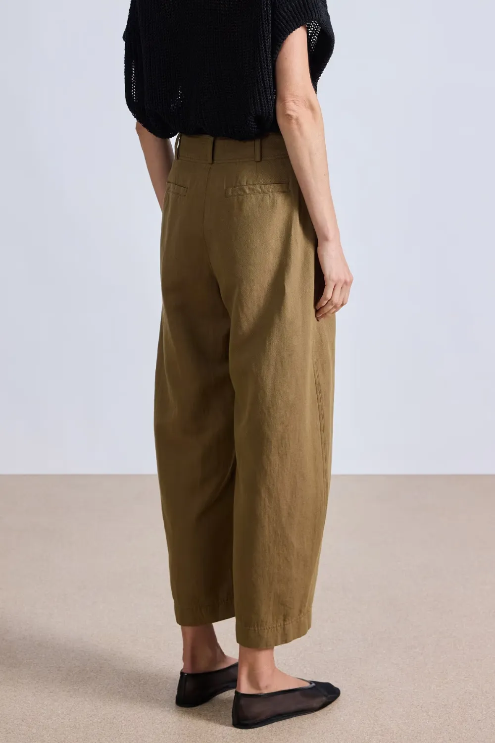 Apiece Apart Bari Crop Trouser Toffee