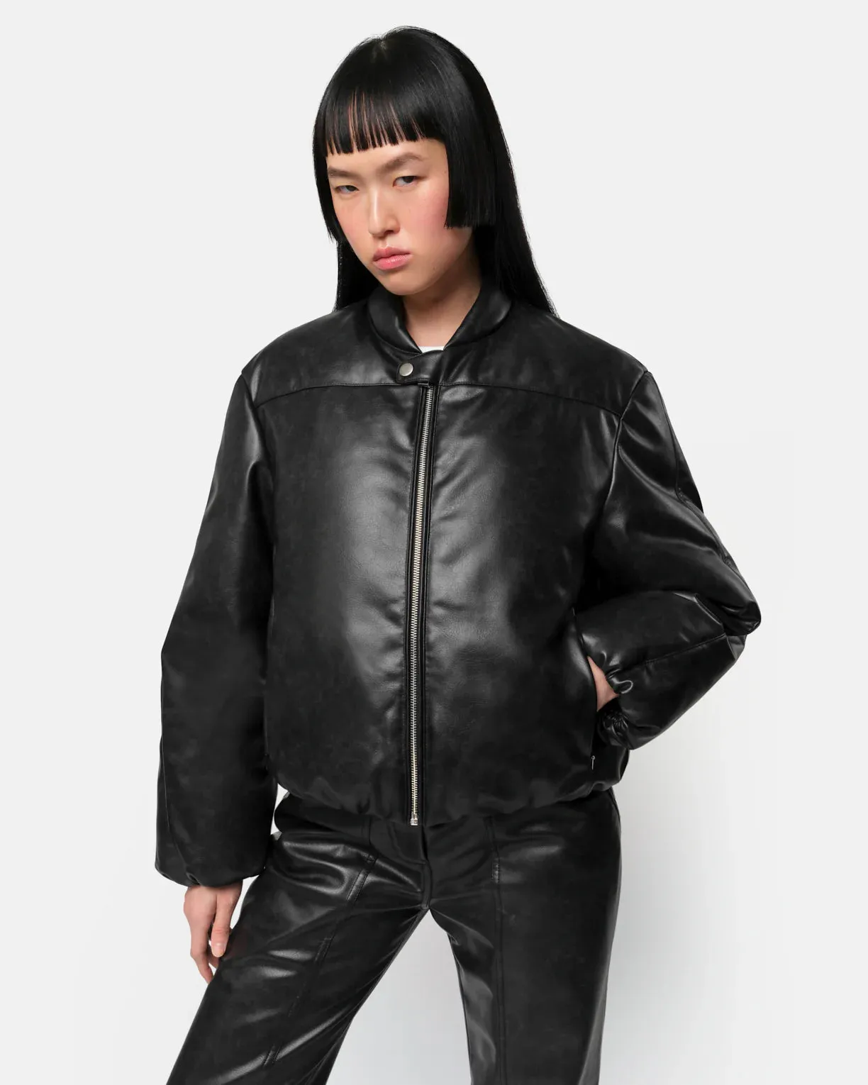 Apparis Gigi Padded Bomber Noir