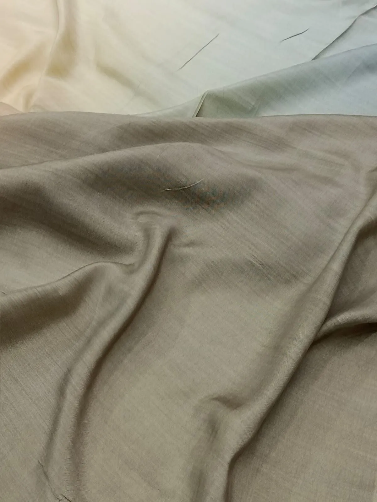Artisanal Hand Dyed Soft Modal Muslin Mul Silk Ombre Shaded Fabric