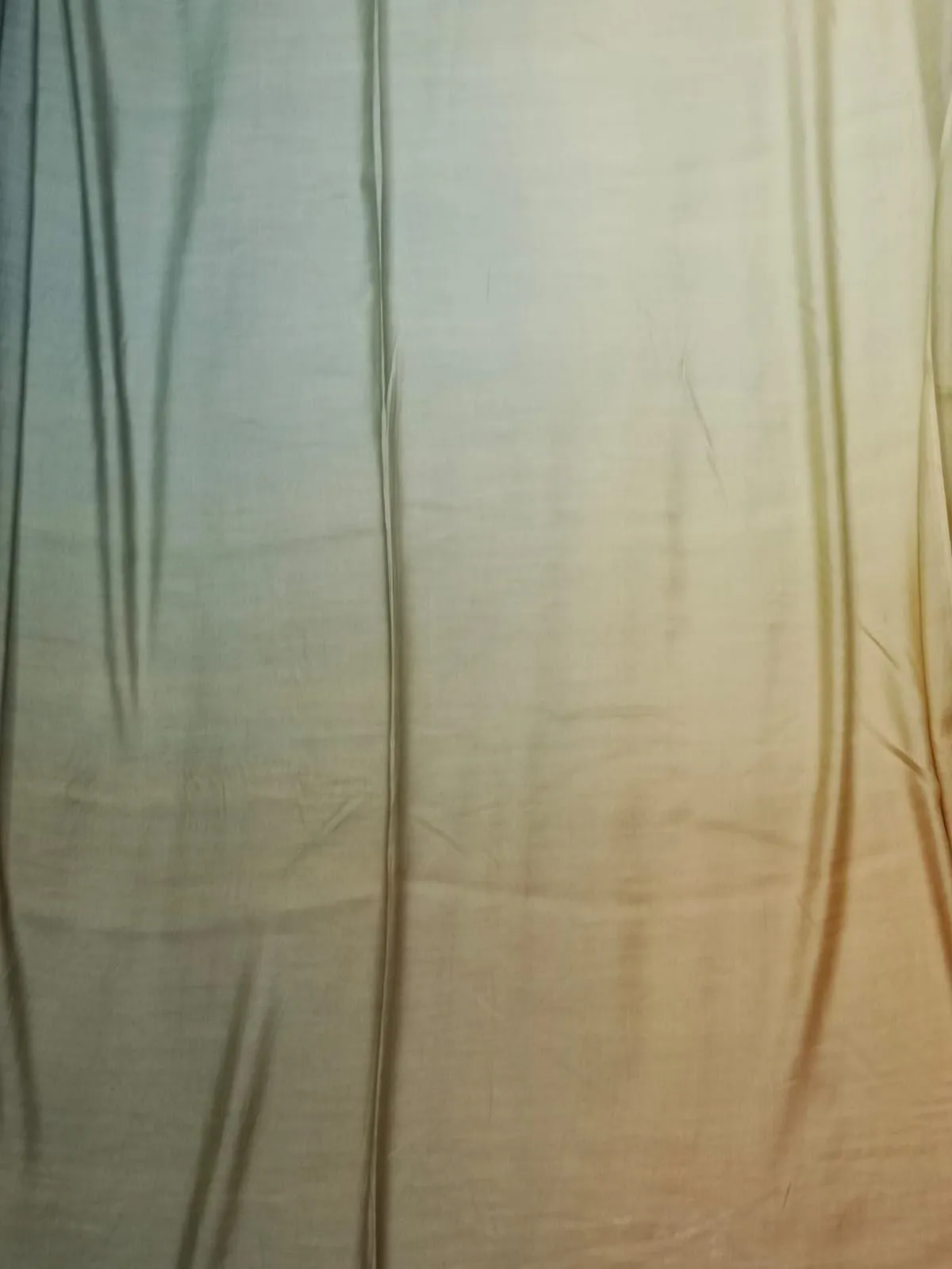 Artisanal Hand Dyed Soft Modal Muslin Mul Silk Ombre Shaded Fabric