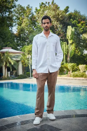 Arwin- White Linen Shirt