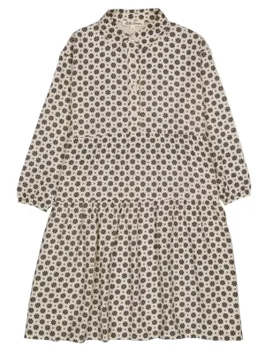 Atlantis Jeannette Black Flower Print Dress
