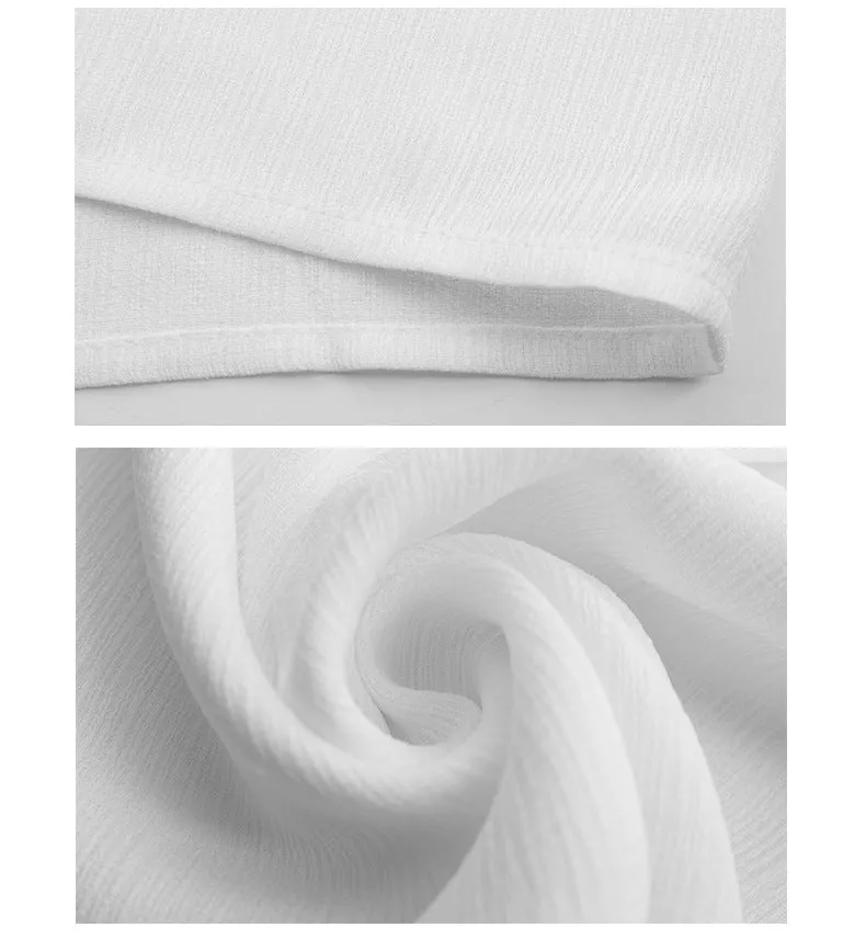 Autumn and Winter Large Size Women's Fat Sister Chiffon Shirt Solid Color Shirt