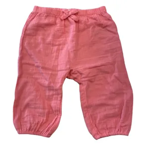 Baby Gap Girl's Pink U-Shaped Linen Pants (18-24 Months)