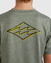 Billabong Diamond Shoreline LF LS Rashshirt - Military Heather