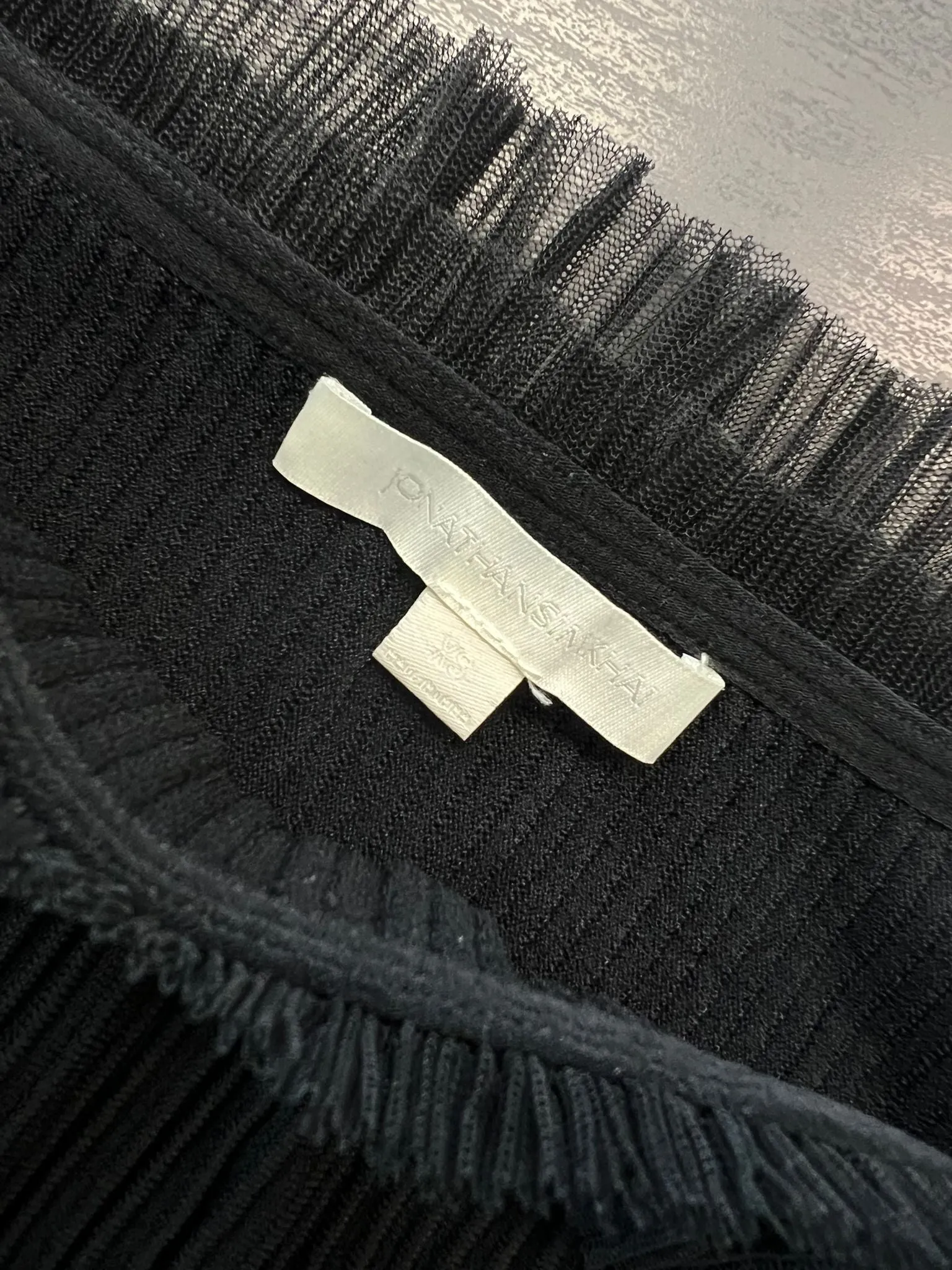 Black Pleated Top