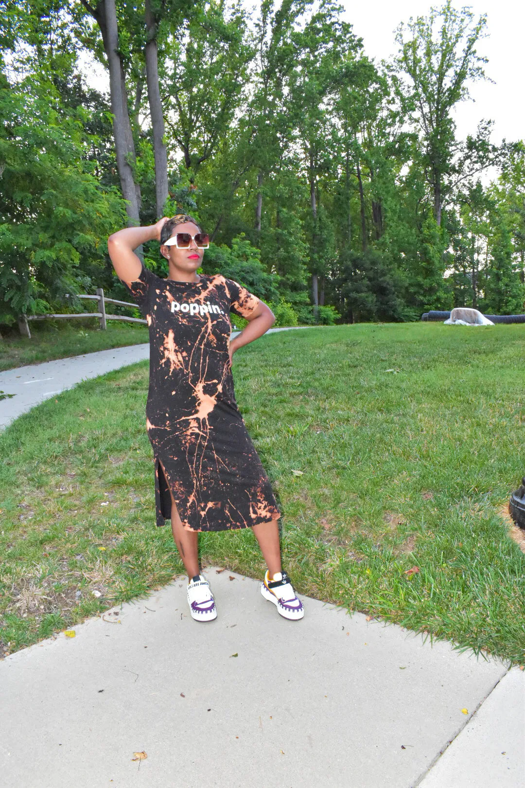 Bleached POPPIN Period T-shirt Dress