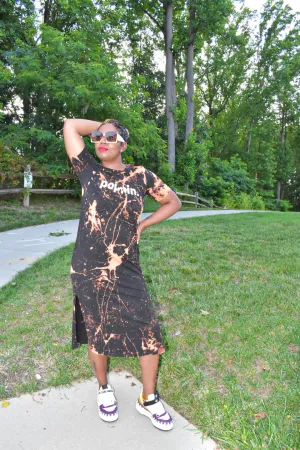 Bleached POPPIN Period T-shirt Dress