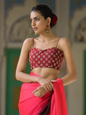 Blouse - Maroon Brocade