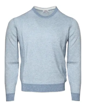 Blue Melange Crewneck Sweater