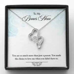 Bonus Mom Heart Necklace - You made the choice to love me