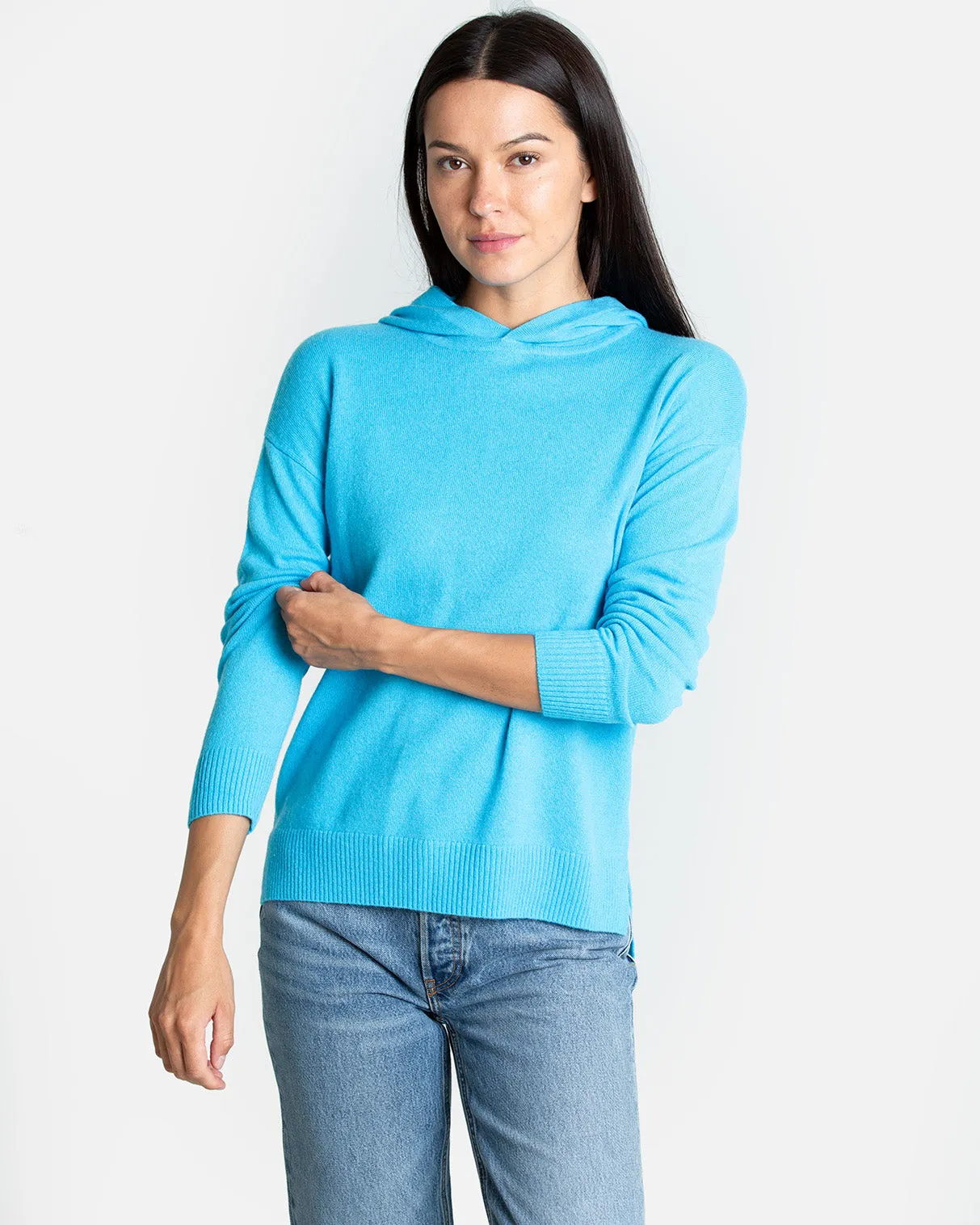 Carly Cashmere Pullover w/ Hood