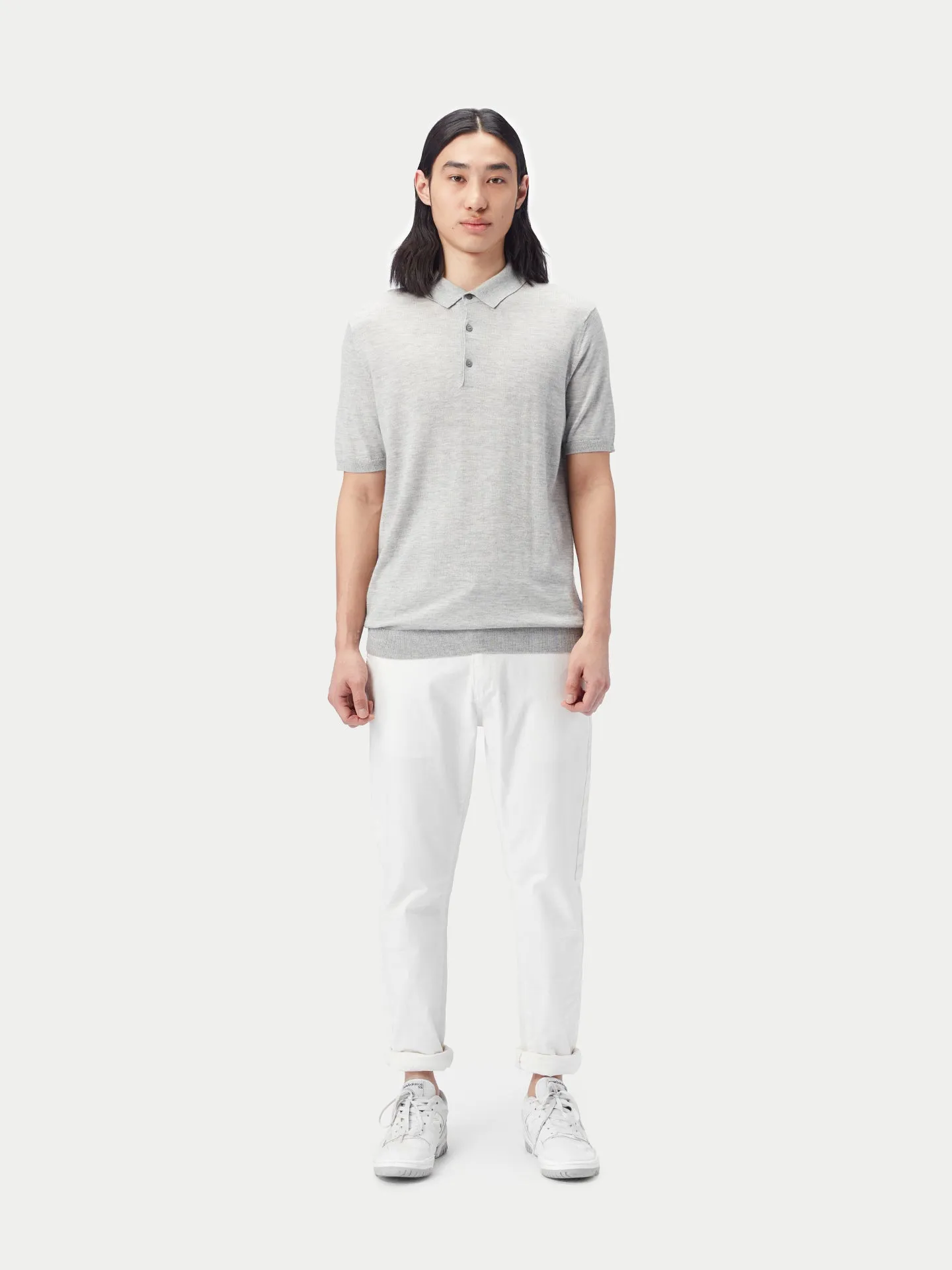 Cashmere Silk Polo Shirt