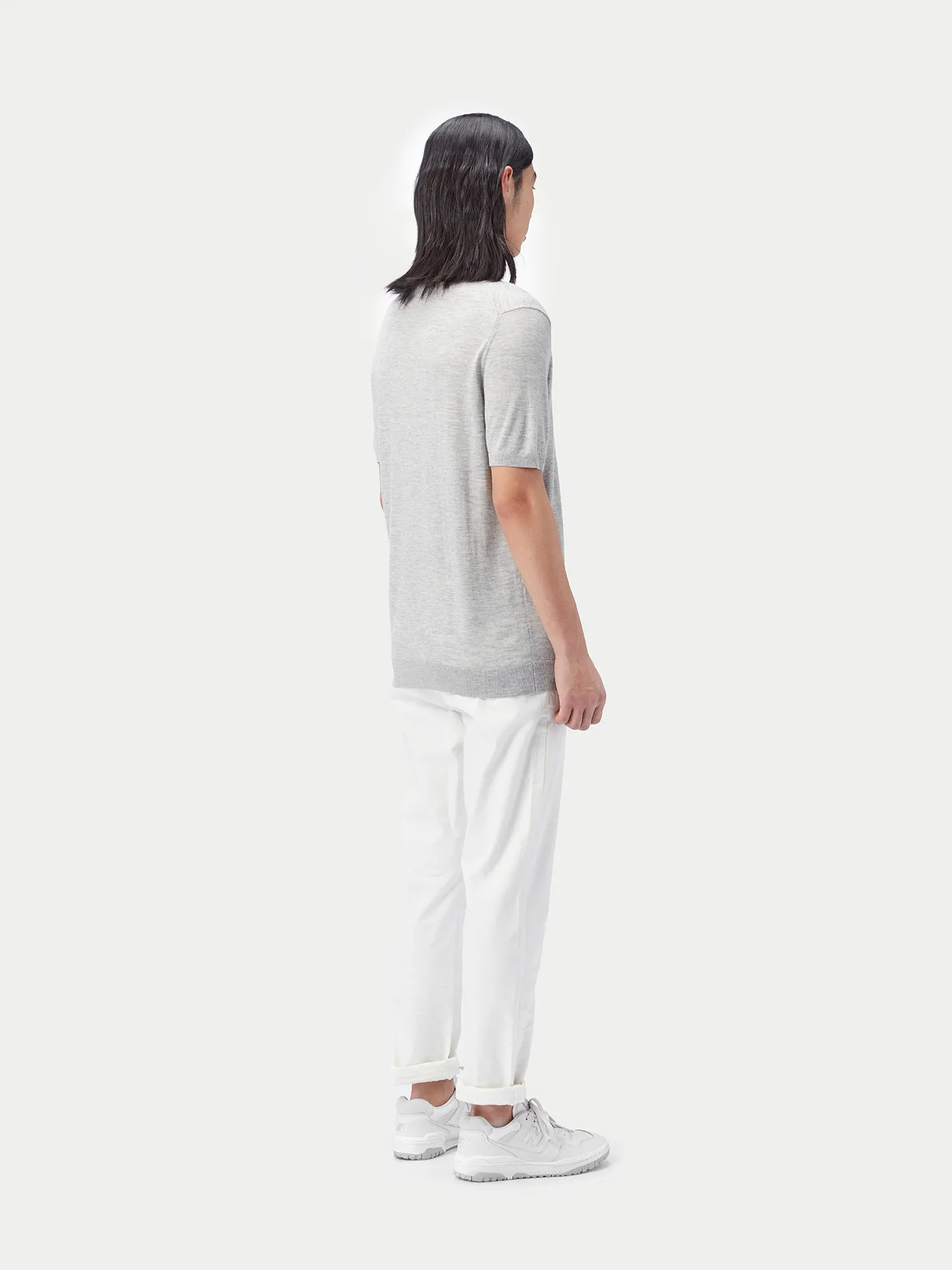 Cashmere Silk Polo Shirt