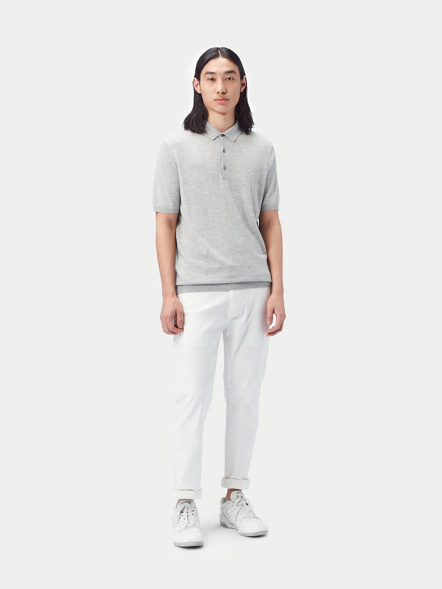 Cashmere Silk Polo Shirt