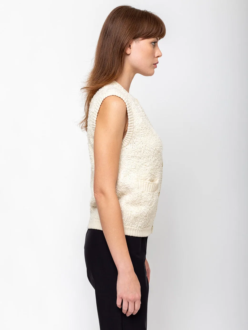 Cashmere Vest - Natural
