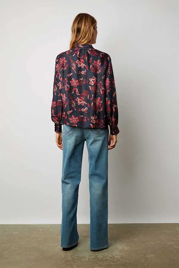 CECILE FLORAL PRINT BLOUSE